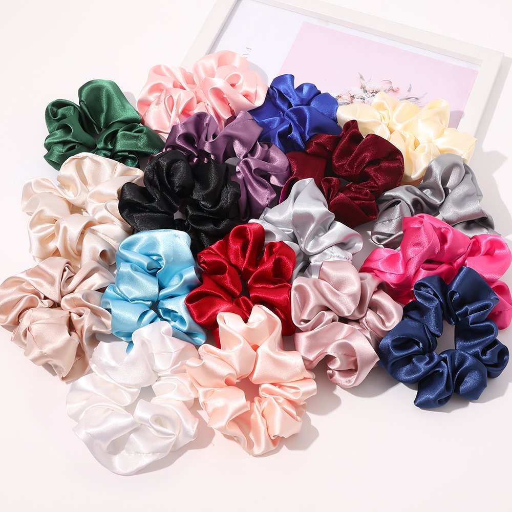 Hair Accessories Elastic Hair Bands Ties Ropes silk hair Scrunchies for Women or Girls