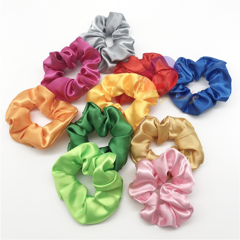 Hair Accessories Elastic Hair Bands Ties Ropes silk hair Scrunchies for Women or Girls