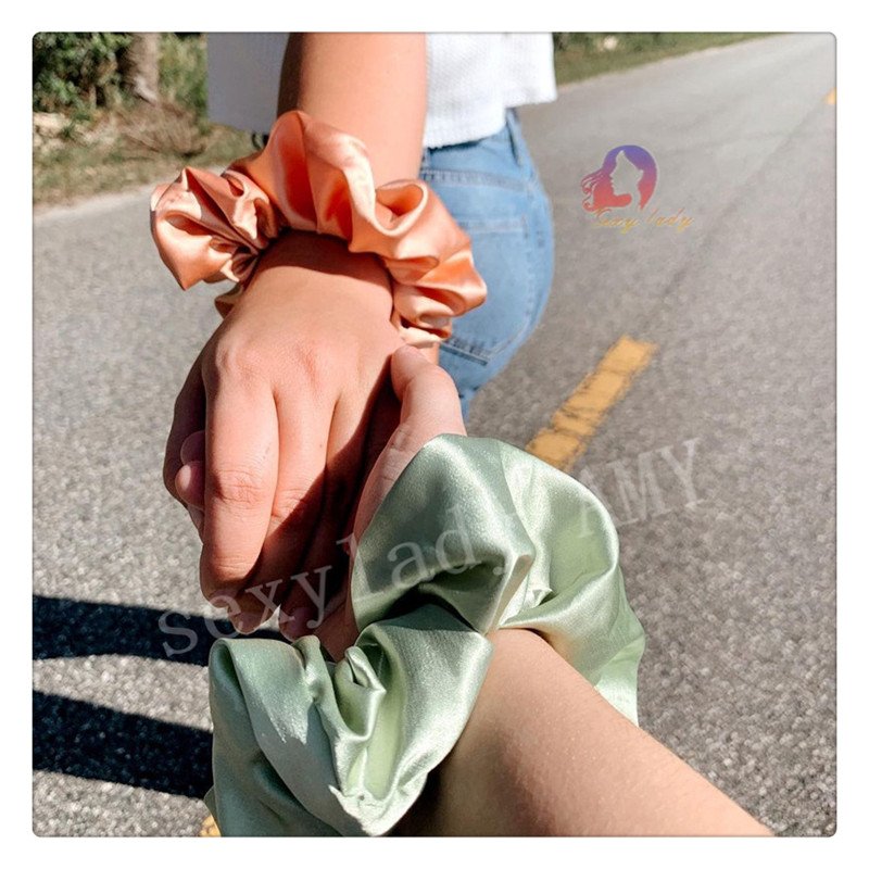 Hair Accessories Elastic Hair Bands Ties Ropes silk hair Scrunchies for Women or Girls