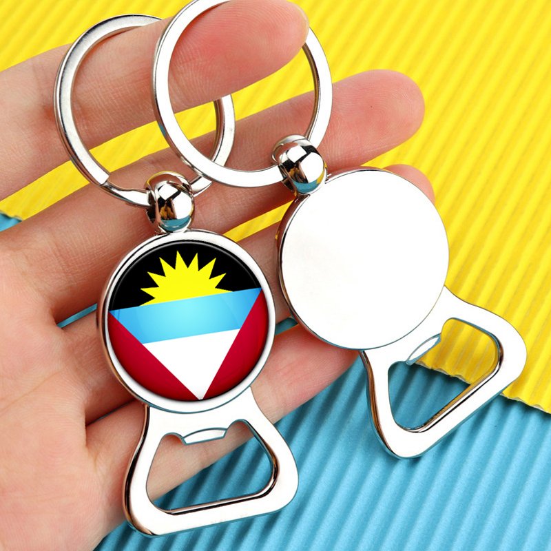 60 Models AG Antigua and Barbuda Flag Tie Clip Lapel Pin Ring Brooch Cuff Link Necklace Bracelet Earrings Key Chain Jewelry Set