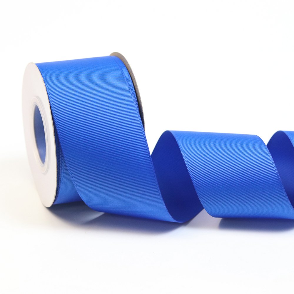 Polyester Grosgrain Gross Grain 3.8cm Ribbon Factory Wholesale Custom 100yards Per Roll 196 Colors RIBBONS Custom Printed Logo