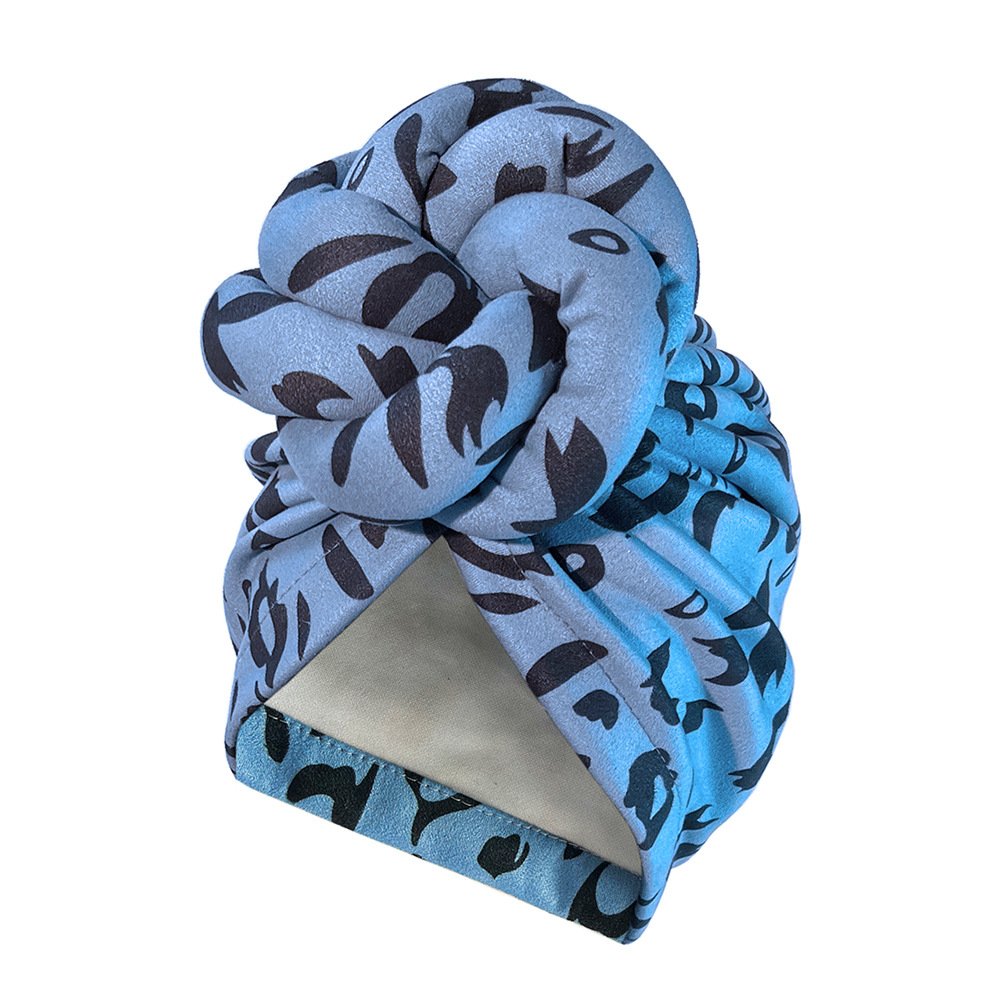 Fashion New Printed Turban Hats For Women Wholesale Head Wrap Flower Knot Pre-Tied Bonnet Beanie Hat