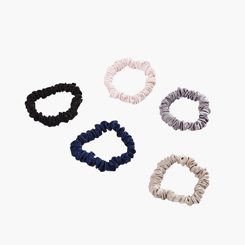 22mm 1cm 100% mulberry silk hair scrunchie box packaging with customized logo