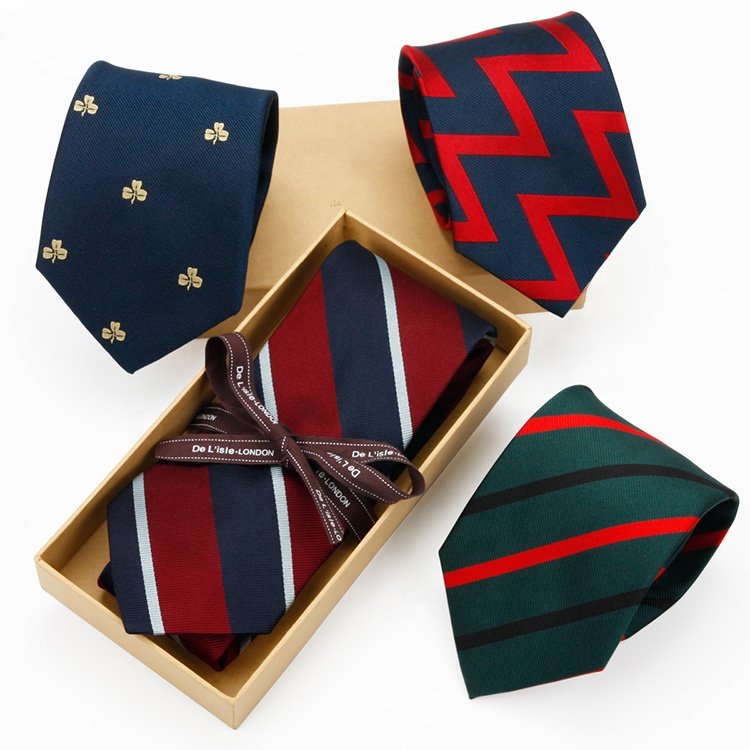 Fashion Custom Jacquard 100 Polyester Neck Tie For Men
