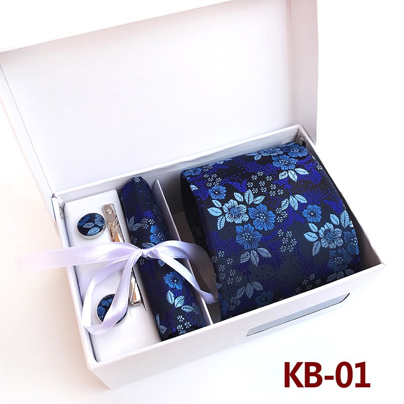 2024 Silk Tie Handkerchief and clip 3pcs Set Silk-like Mens Ties and Pocket Square Sets Business Elegant Ties Set for Men