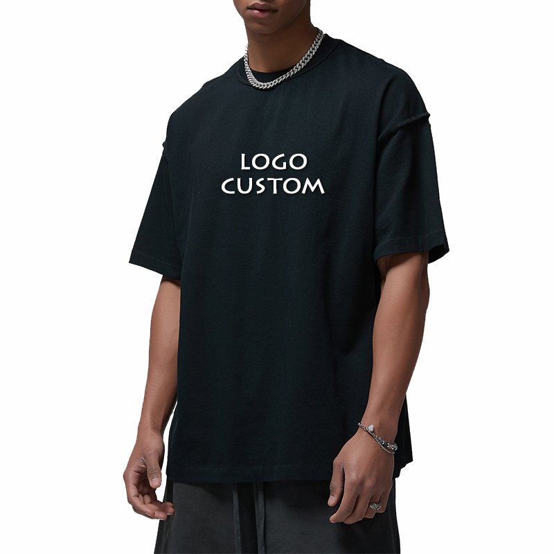 Hot Sales Casual Reverse Collar Half Sleeve Mens T Shirt Fashion Vintage Washed Oversized Men's T Shirts