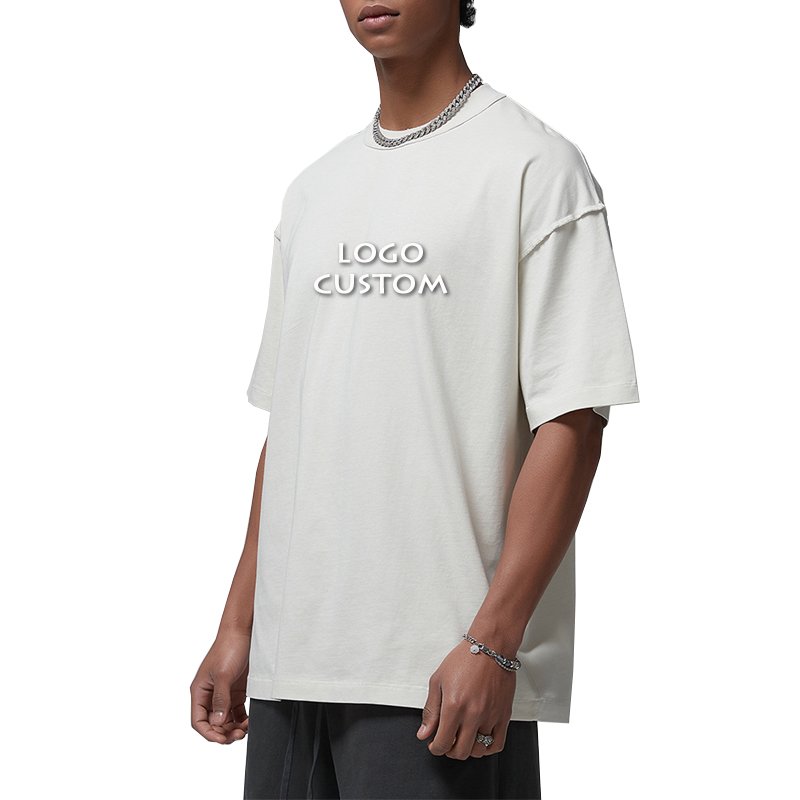 Hot Sales Casual Reverse Collar Half Sleeve Mens T Shirt Fashion Vintage Washed Oversized Men's T Shirts