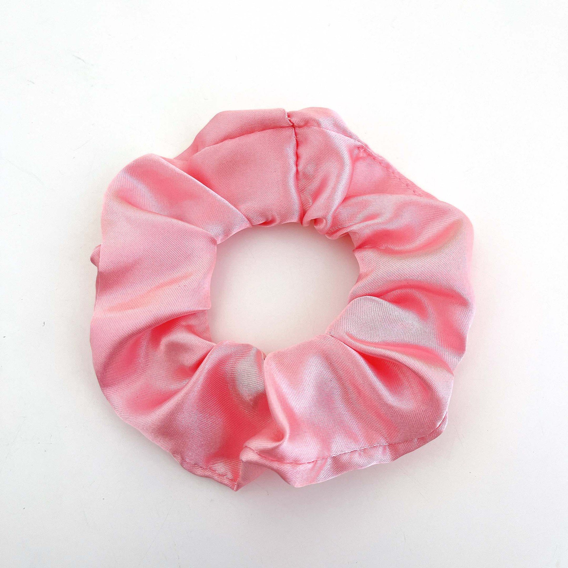 Wholesale Cheap Top Quality Solid Color Ponytail Holder Elastic Hair Rubber Bands Accessories Silk Satin Scrunchies For Women