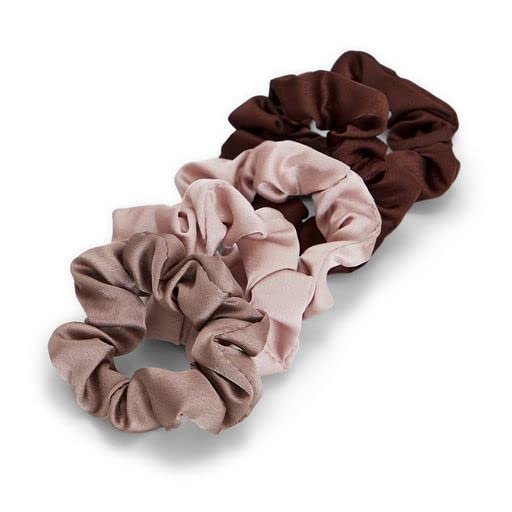 Wholesale Cheap Top Quality Solid Color Ponytail Holder Elastic Hair Rubber Bands Accessories Silk Satin Scrunchies For Women