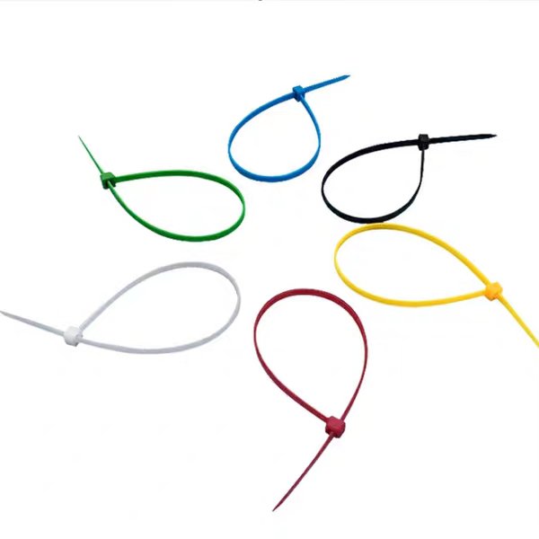 China Hot Factory 100 Pcs Pack Strong Self-Locking Nylon 66 zip tie Cable Tie White Plastic cable ties