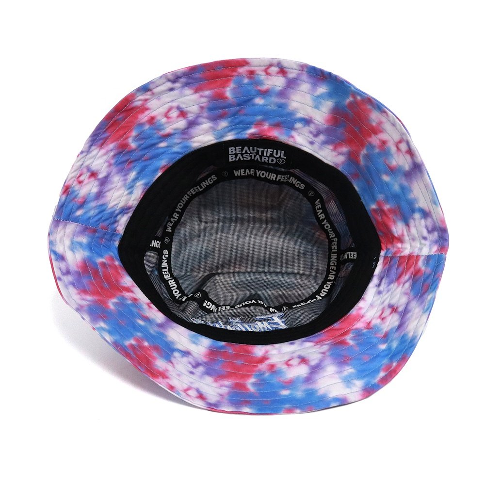 Hot Design tie-dyed Digital Printing Custom Color Bucket Hats With Embroidery Your Own Logo Colorful Camo Fishing Cap