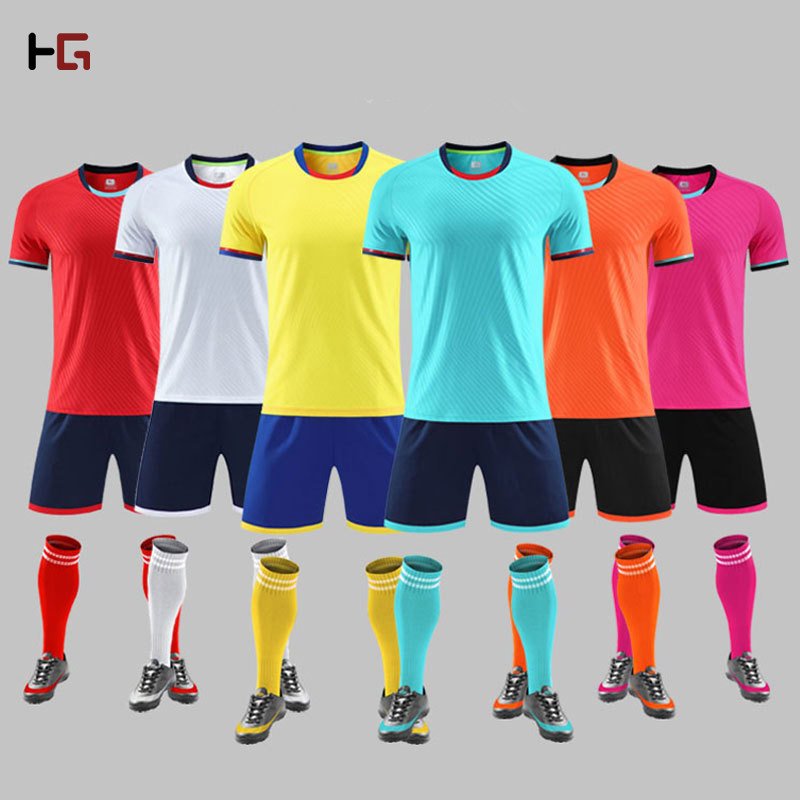 Custom Logo Sublimated Team Training Kits Soccer Team Jerseys Uniform Set Boys Soccer Uniforms Soccer Wear