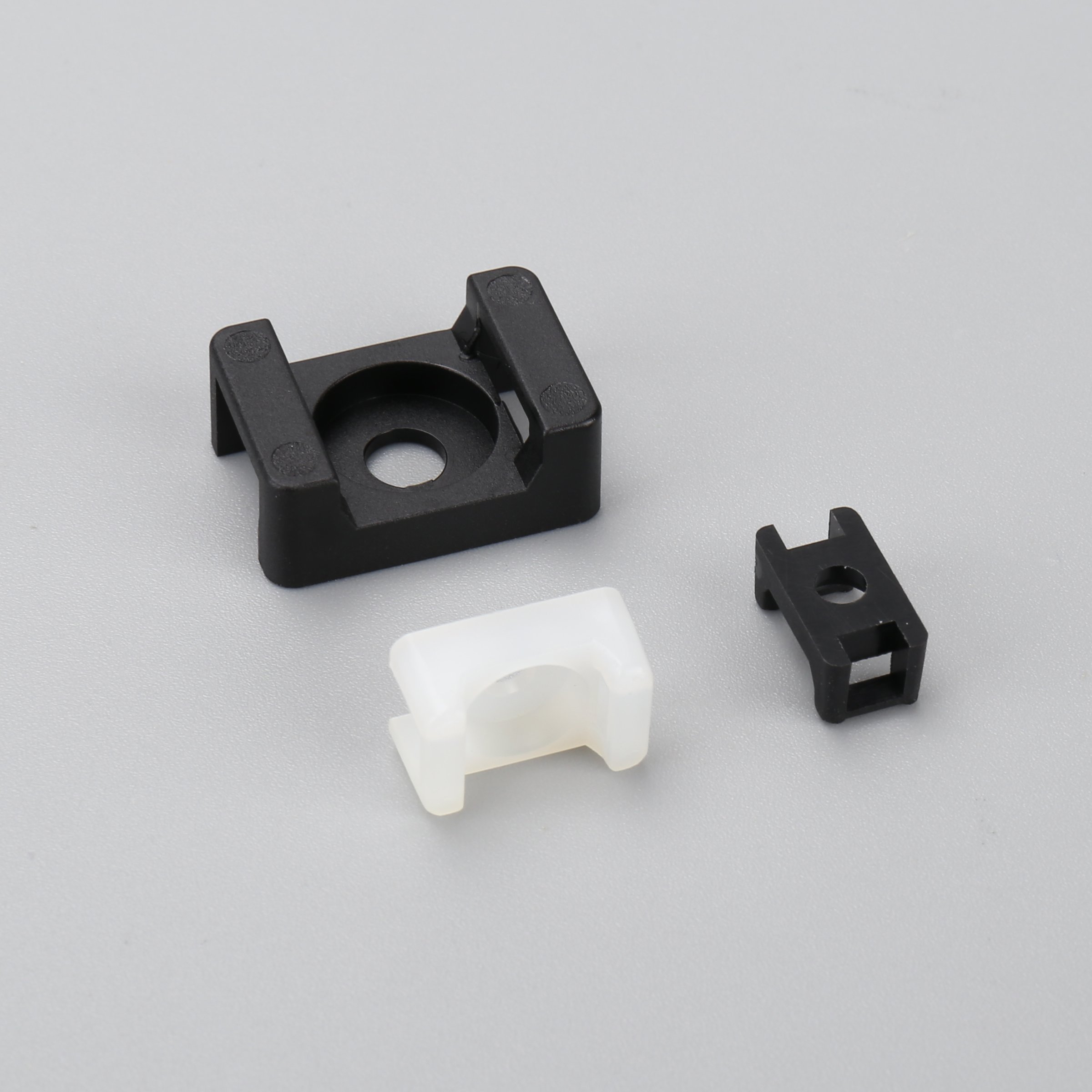 OUORO HC-2S(Hole diameter 5.3mm)Saddle Type Self Adhesive Plastic Cable Tie Mount