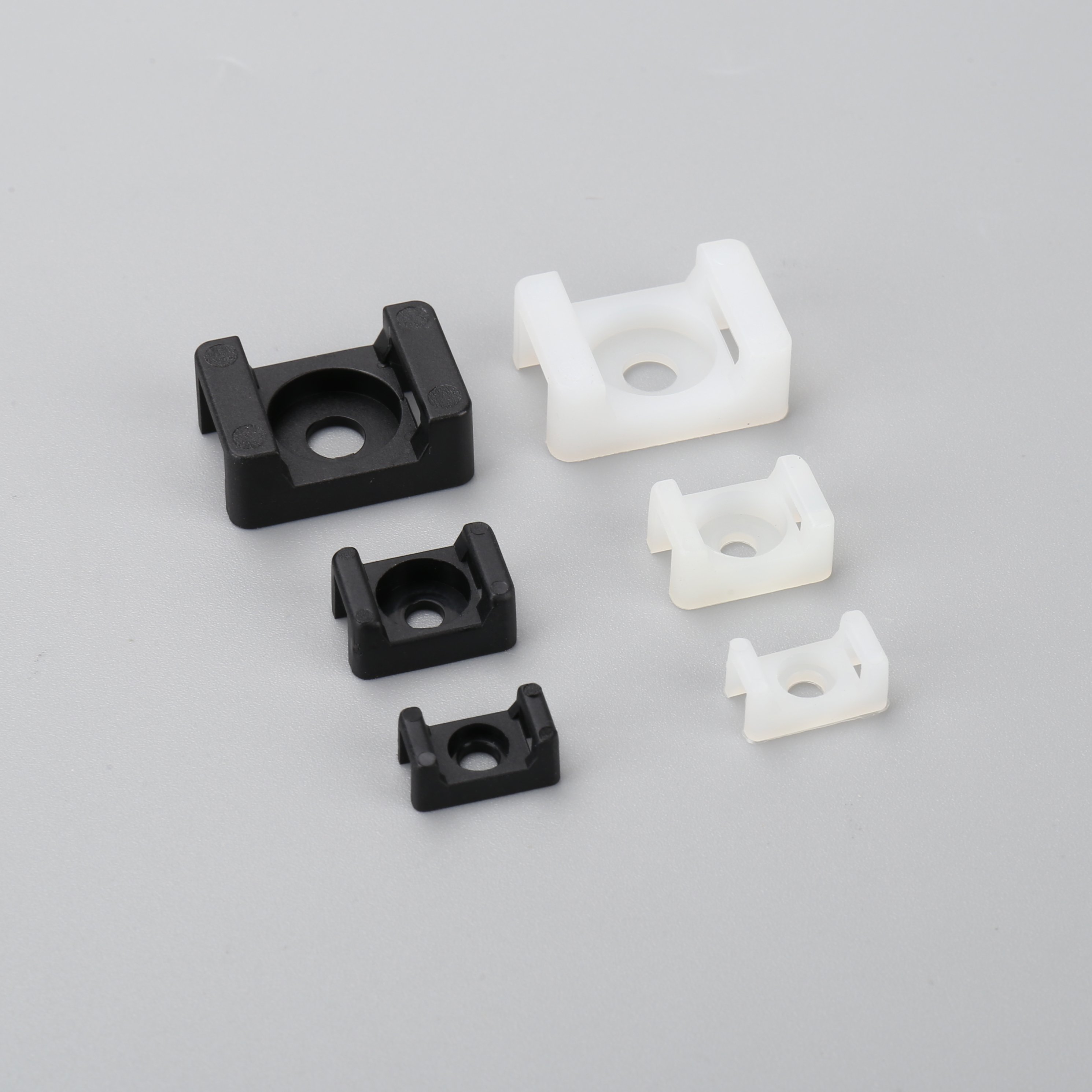 OUORO HC-2S(Hole diameter 5.3mm)Saddle Type Self Adhesive Plastic Cable Tie Mount