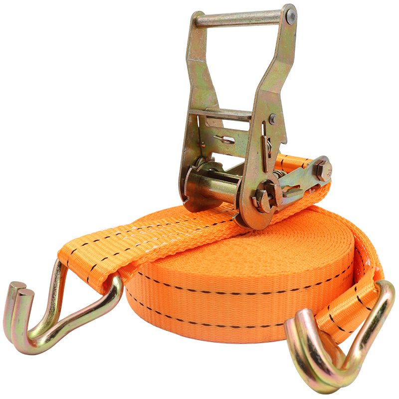 2 inch 6M 8M 10 M Ratchet Tie Down, Cargo Lashing Belt, PP Webbing Straps Tie Down
