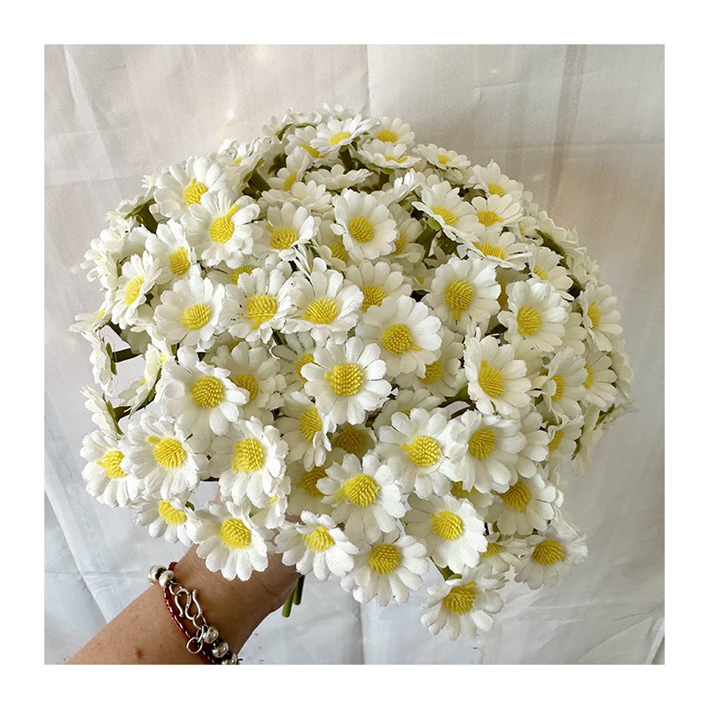 QYY best selling 7heads decorative daisy flowers cheap artificial chrysanthemum for home decoration