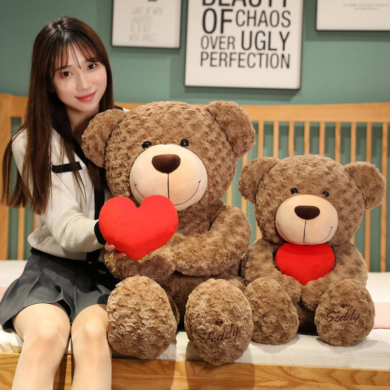 50cm Super Soft Teddy Bear Plush Toy Giant Teddy Bear Stuffed Animal Toys Cushions Girls Gifts Breathing Teddy Bear