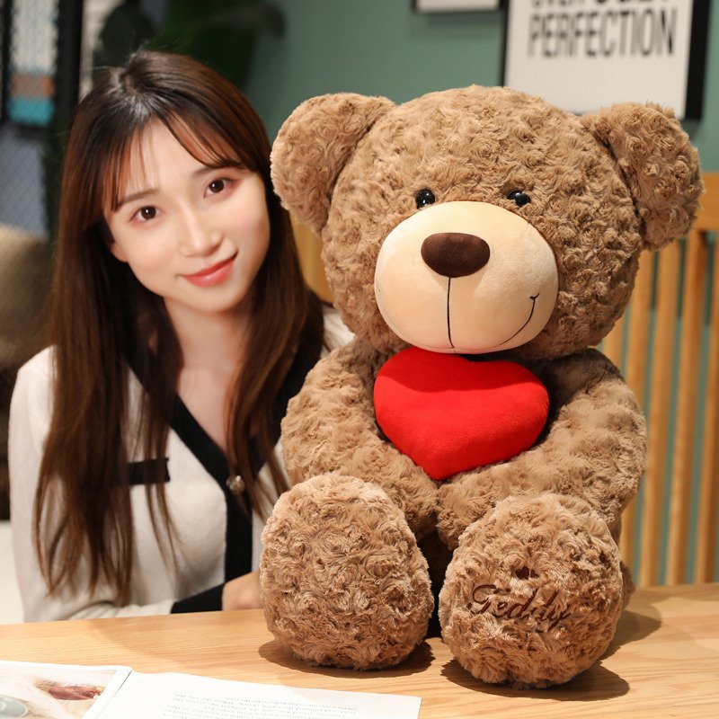 50cm Super Soft Teddy Bear Plush Toy Giant Teddy Bear Stuffed Animal Toys Cushions Girls Gifts Breathing Teddy Bear