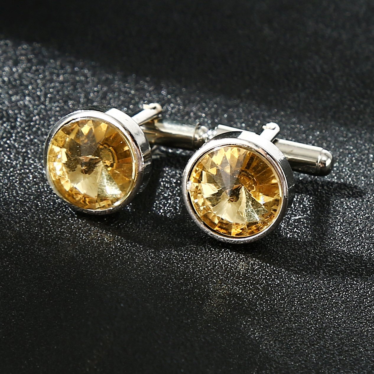 Wholesale Diamond Cufflink For Man Custom Made Crystal Men Cufflinks For Wedding Party