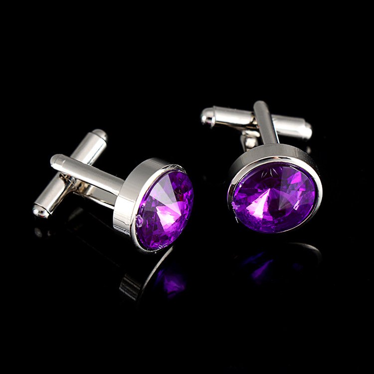 Wholesale Diamond Cufflink For Man Custom Made Crystal Men Cufflinks For Wedding Party