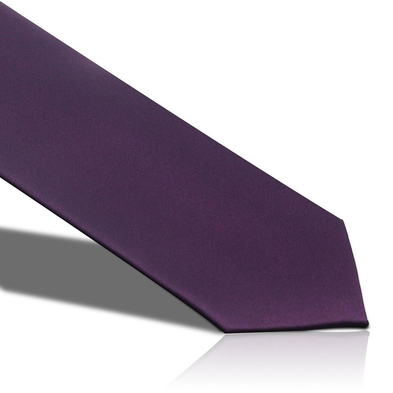 Luxury Men's Silk Tie Fashion Designer Brand Neckties For Men Dark Purple Custom Necktie Party Wedding Business