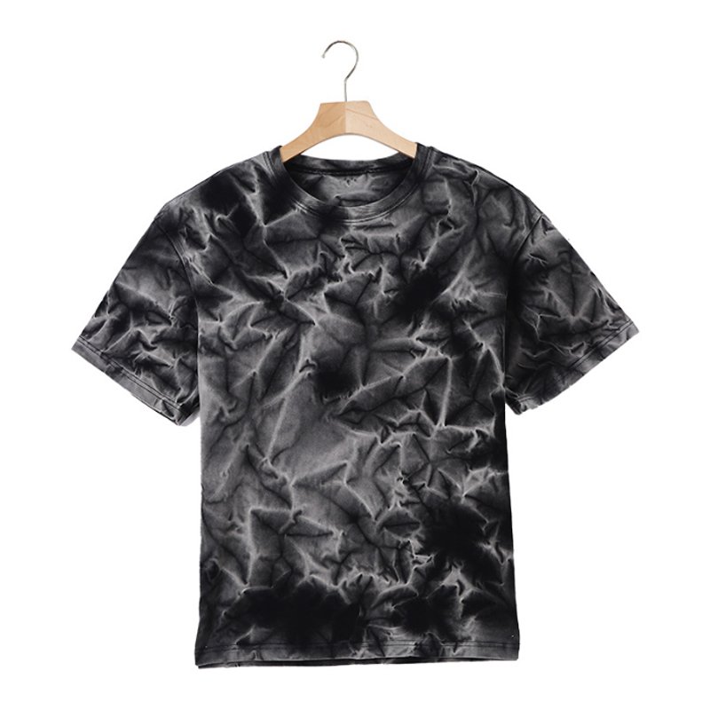 Men's tie-dye T-shirt super fire gradient color short-sleeved new loose