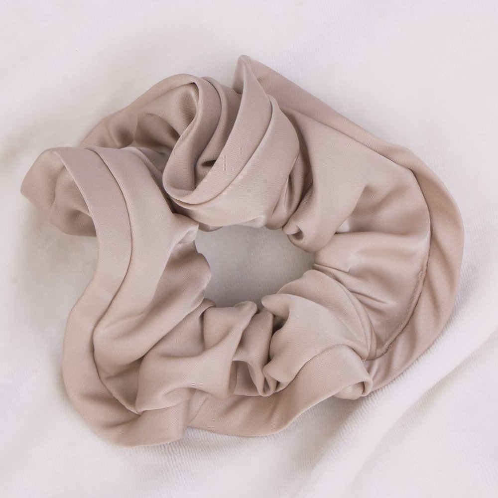 Oversized Large Satin Silk Scrunchies Thick Elastic Hair Ties Big Ponytail Holders Elegant Jumbo Hair Scrunchies
