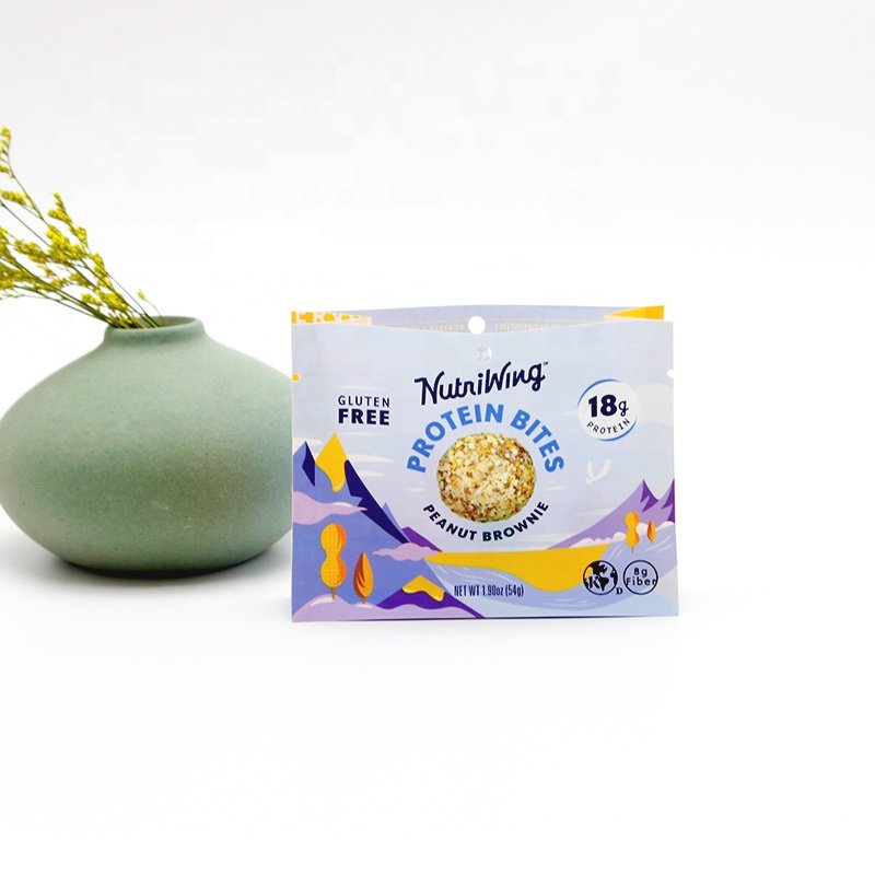 Compostable custom printing standing package flat bottom pouch smell proof packaging smell pro pouches bags for food