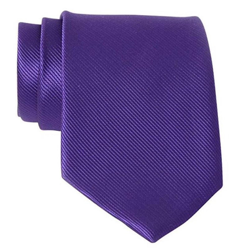 high quality solid black color microfiber polyester neck ties for men