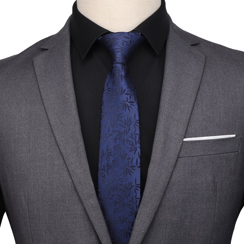 Fashion Floral Printed Men Polyester Neckties Handmade Ties with Custom Logo