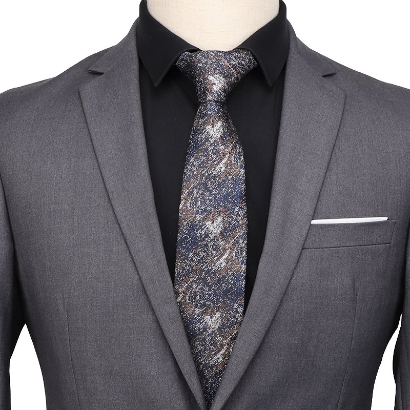 Fashion Floral Printed Men Polyester Neckties Handmade Ties with Custom Logo