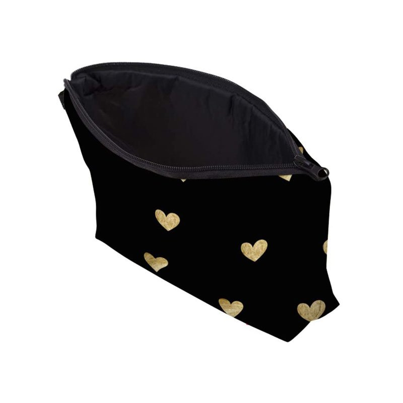Popular Heart Animals Sunflower Cosmetic Bag Portable Makeup Bag Large Capacity Make Up Bags
