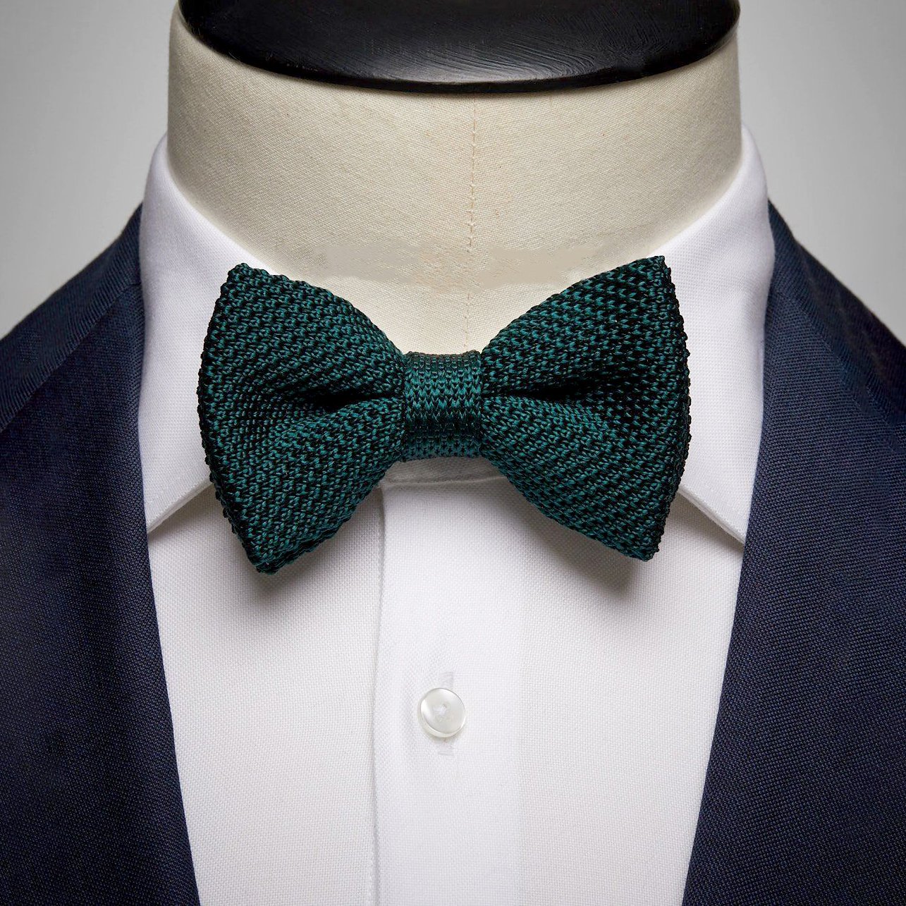 Factory Direct Hot Selling Men's Knit Pre-tied Bow Tie Low MOQ Adjustable Knitted Bowtie