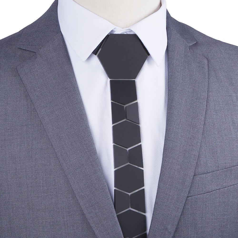 Chinese Factory Wholesale Newest Popular Men's Necktie OEM/ODM Handmade Custom Men Elegant Mirror Low Gloss Acrylic Tie