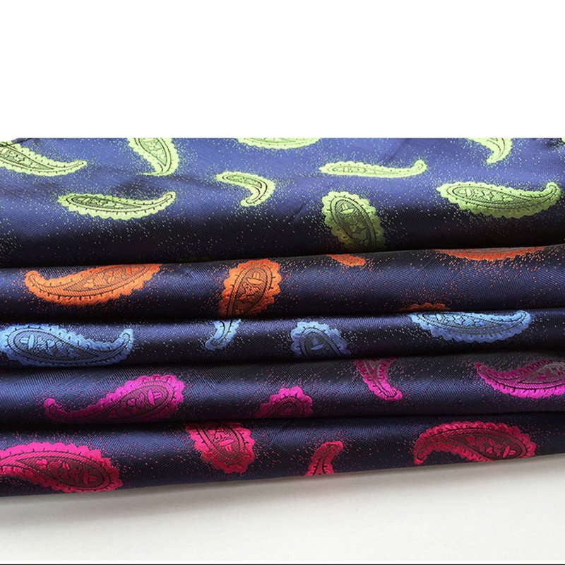 Men Silk Pocket Square Vintage Men British Design Floral Jacquard Pocket Square Handkerchief Necktie Suit Accessories Hanky