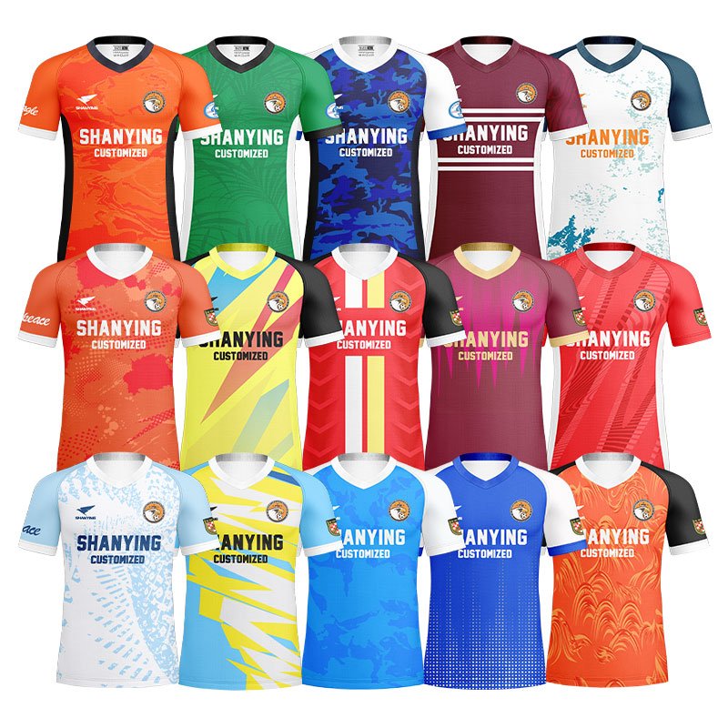 Custom Quality Soccer Jersey Sets for Men 2024 New Design Sublimation Printing Quick Dry Customized According to Your Needs
