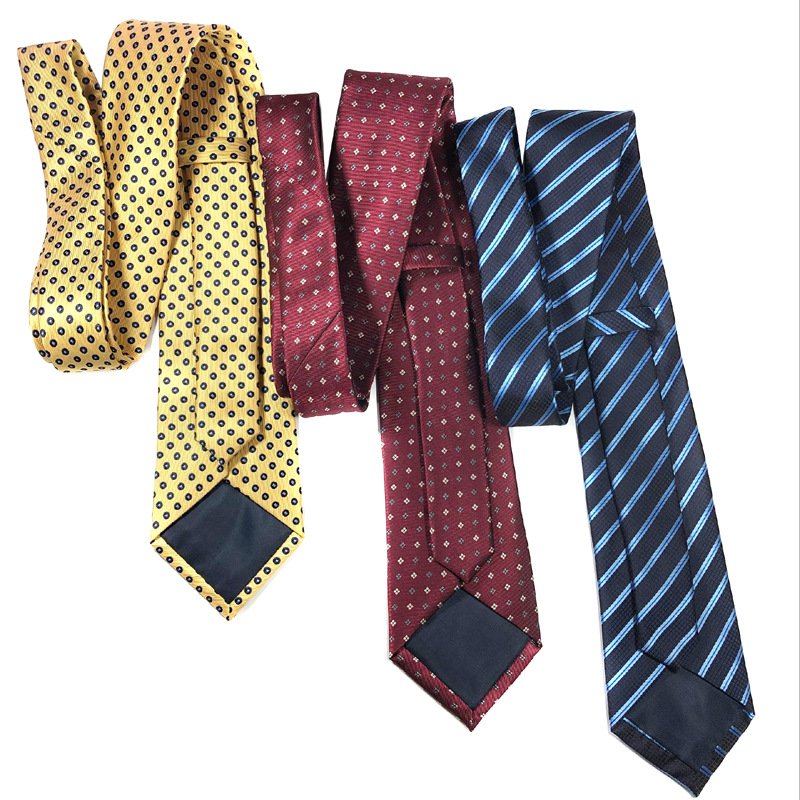 Men Fashion Silk Like Printing Neckties New Bussine Necktie for Men