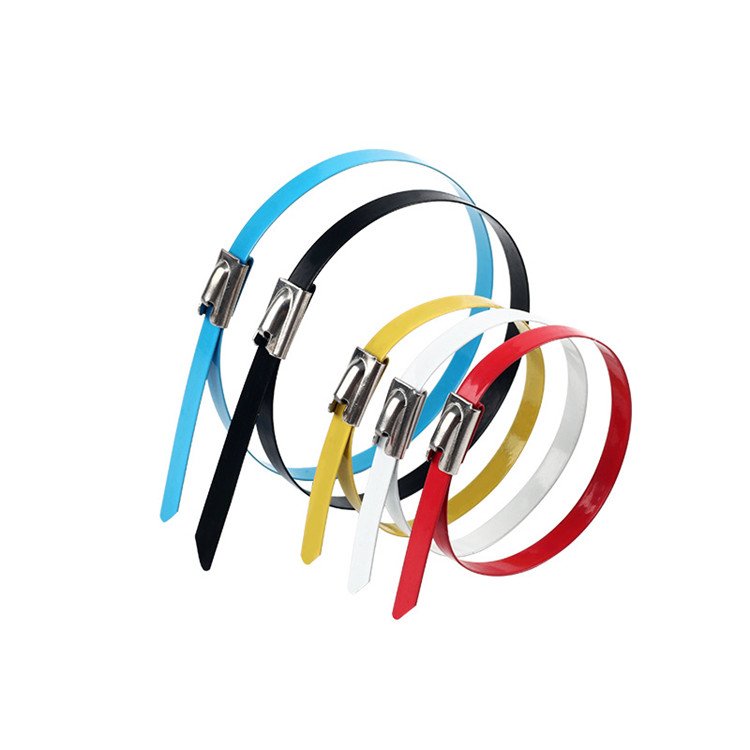 Stainless Steel Cable Ties 8X500MM Colorful steel tie 100pcs/bag