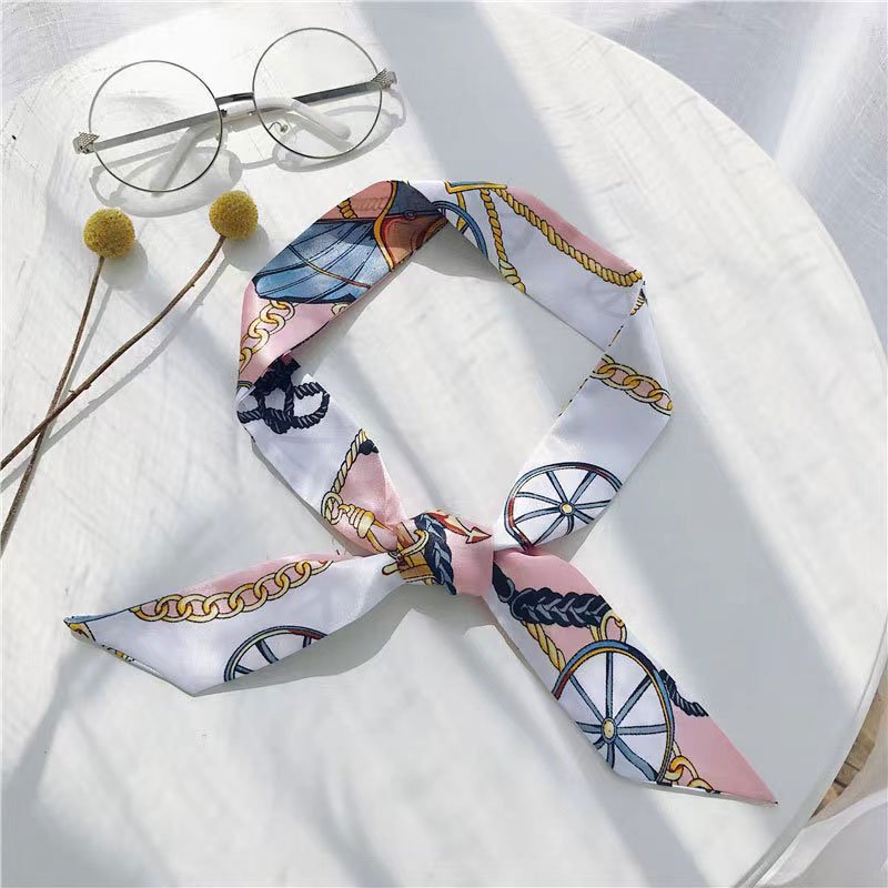 3 Pcs Women Headband Silk Scarf Fashion Scarf Hair Bags Handle Decoration Tie Multifunction Hand Ribbon Scarf