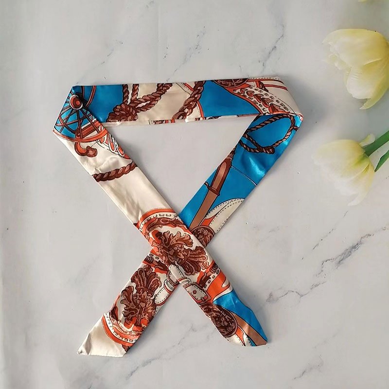 3 Pcs Women Headband Silk Scarf Fashion Scarf Hair Bags Handle Decoration Tie Multifunction Hand Ribbon Scarf