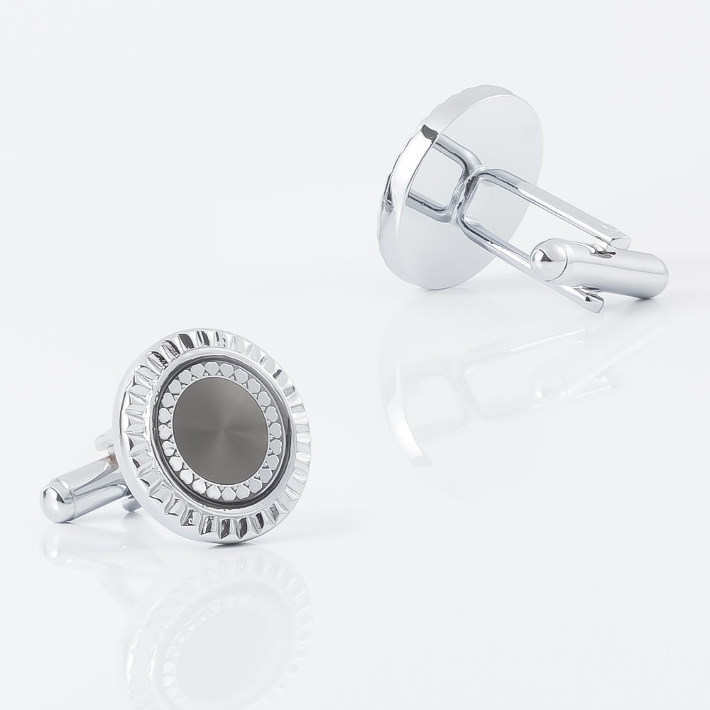 Europe and America fashion low price French men round iron cufflinks factory wholesale