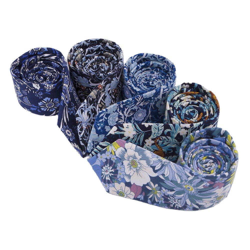RunLin Factory Customized Cotton Printing Floral Polyester Business Premium Handmade Ties for Men