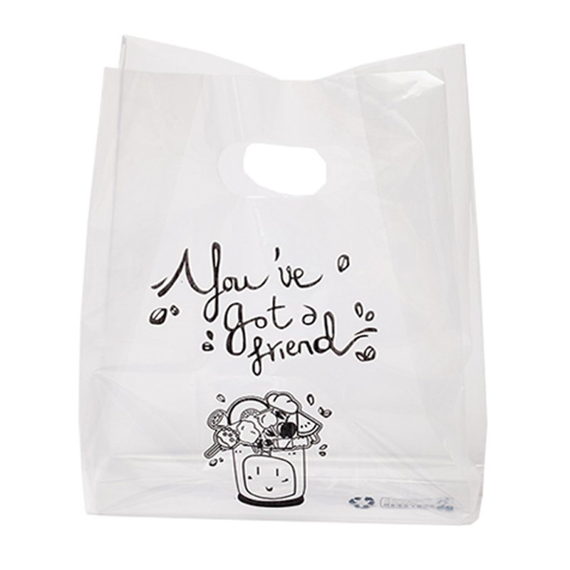 Custom Wholesale Design Plastic T-Shirt Retail Shopping Supermarket Bags Handles Packaging