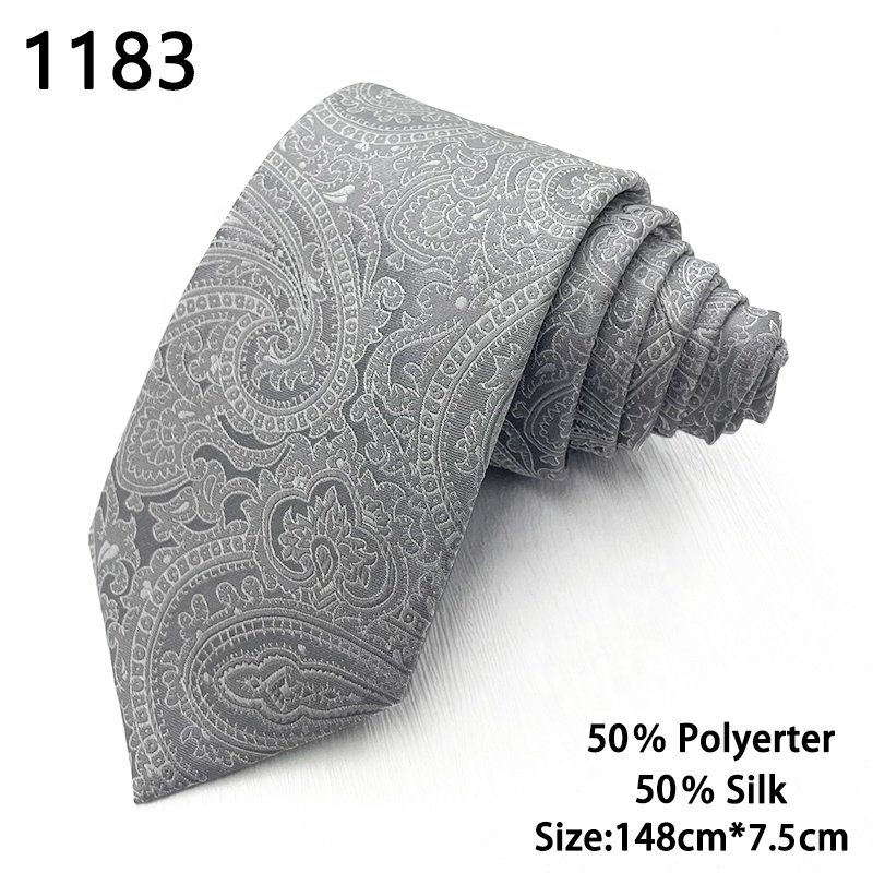 High quality best selling cheap low MOQ ipek kumas kravat paisley tie corbatas de seda para caballero paisley silk necktie