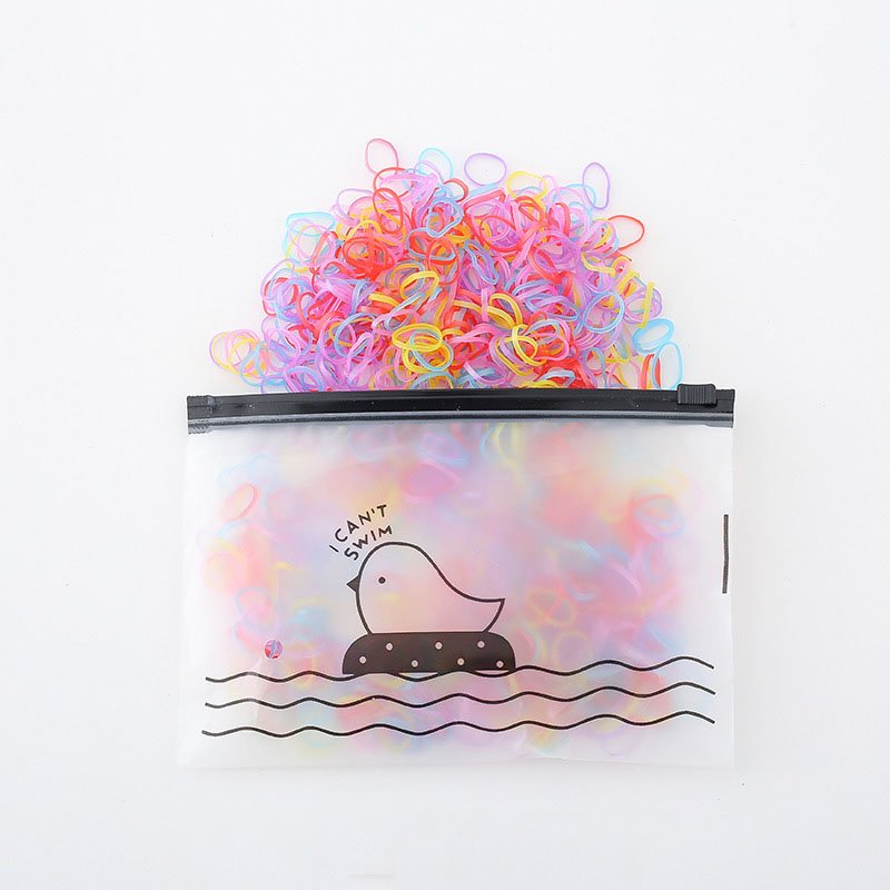 Candy Color Ponytail Holder Elastic Rubber Band Hair Ties Ropes Rings