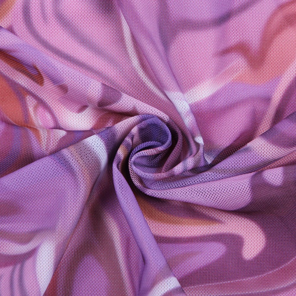Summer Tie-Dyed Strap Mini Dresses Customized Printed Women Bodycon Dress