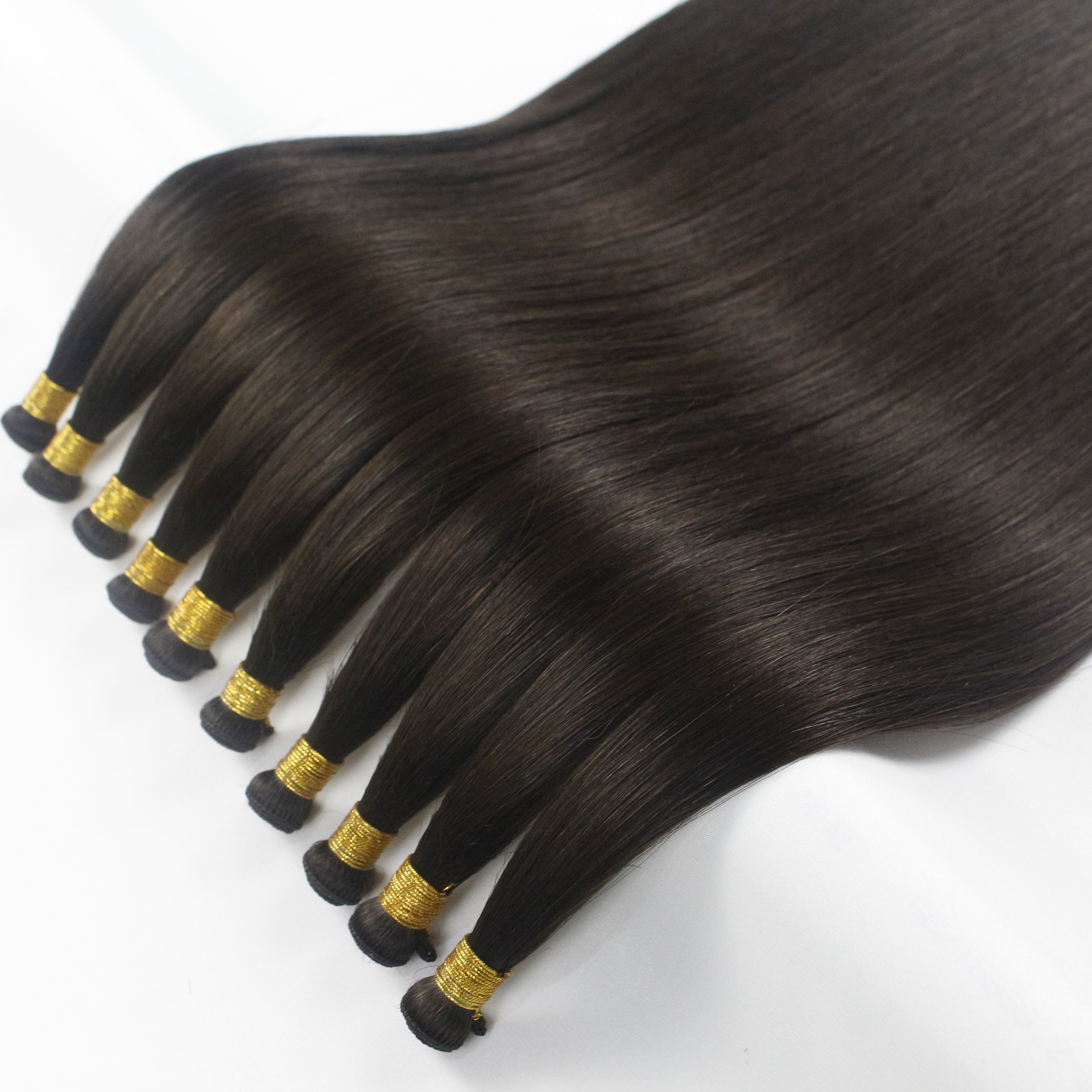 Competitive Price Double Drawn Full Cuticle Solid Color Mixed Color Human Hair Hand Tied Weft Hair Extensions