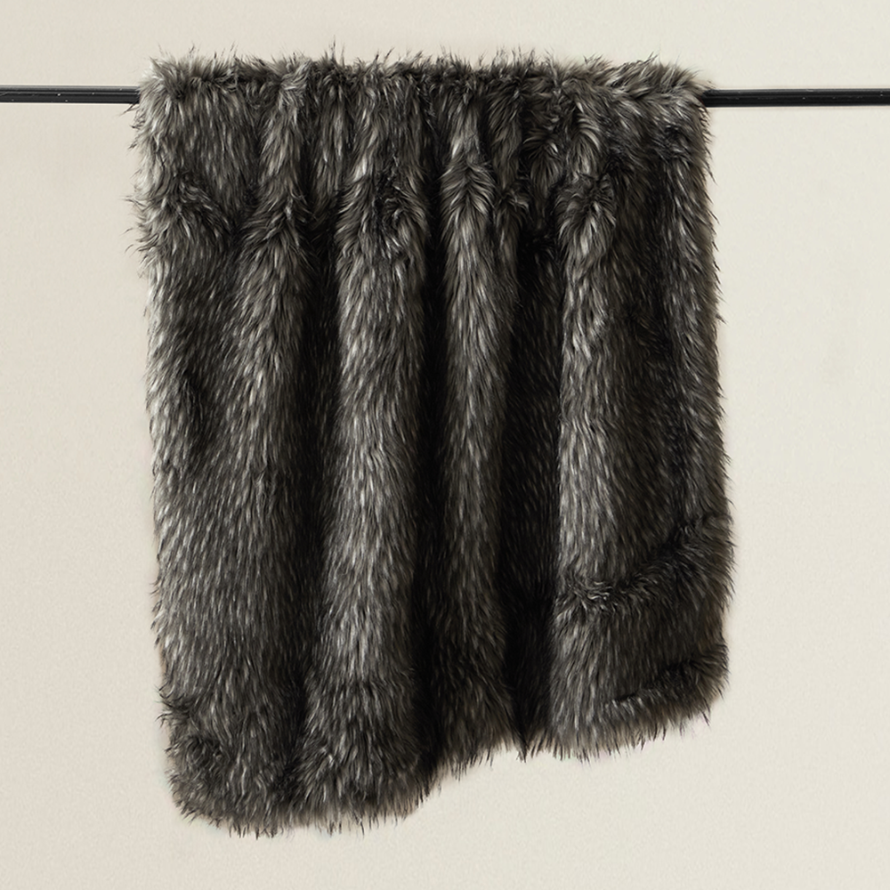Custom Super Warm Modern Home Textiles Adult Use Luxury Faux Fur Mink Throw Blanket