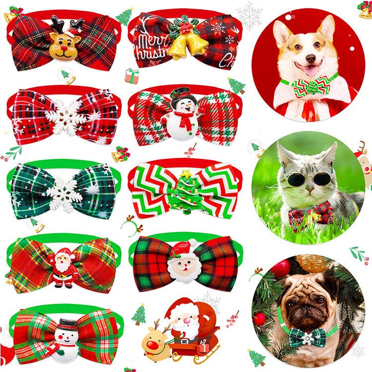 Amaz High Quality Cats Small Dogs Bowtie Pet Christmas ties