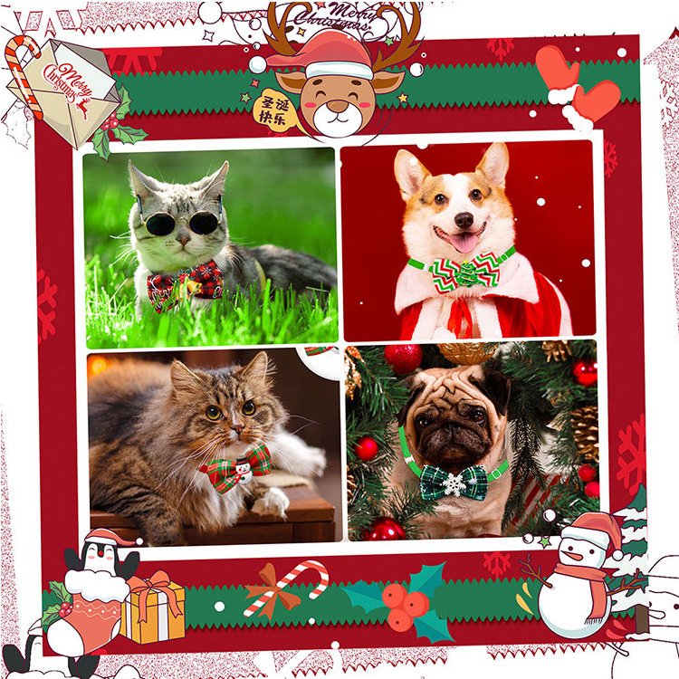 Amaz High Quality Cats Small Dogs Bowtie Pet Christmas ties